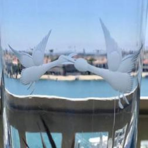 Vintage Cut Crystal Duck Cocktail Shaker - Picture 3 of 4